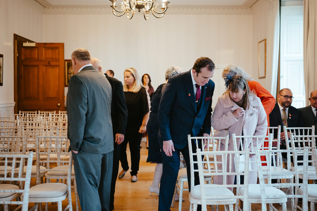1:55pm: Guests are Seated